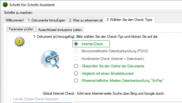 Globaler Internet-Check