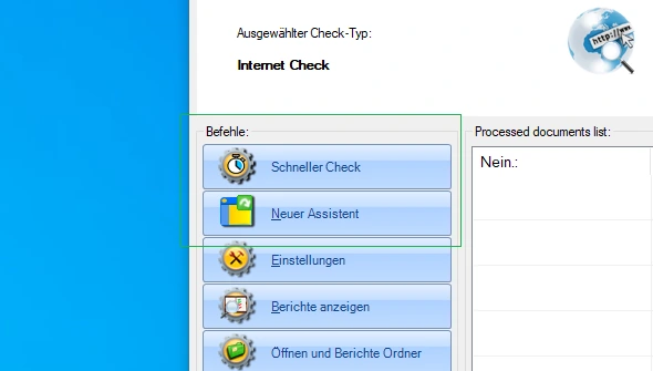 Schnellprüfung vs. Erweiterter Start