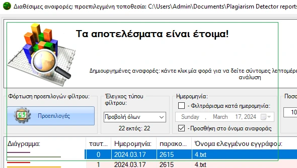 Διαχειριστής αναφορών πρωτοτυπίας