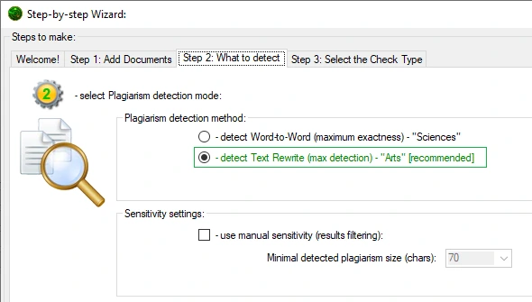 'Text Rewrite' Detection Preset