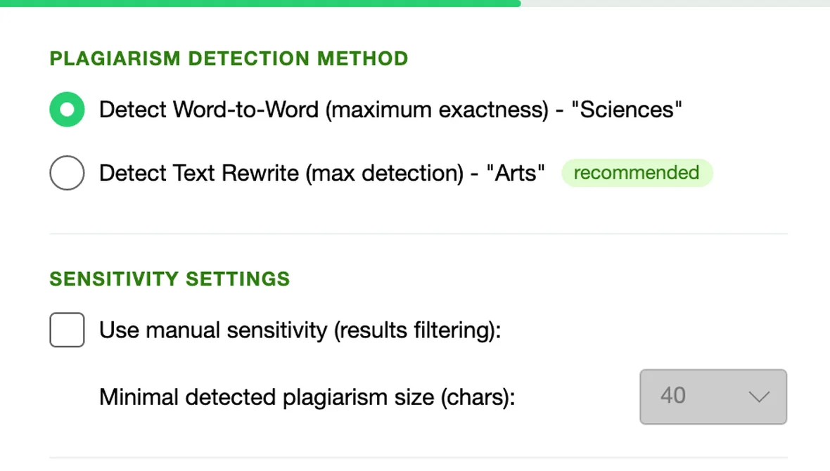 Word-to-Word Detection - "Sciences"