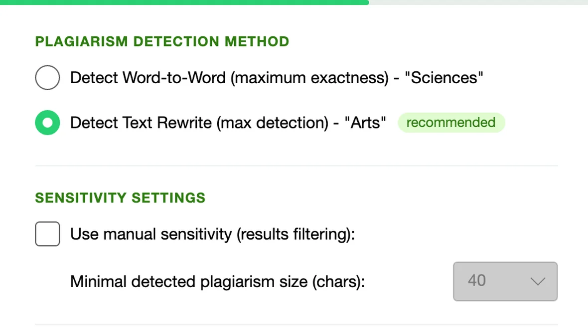 Text Rewrite Detection - "Arts"