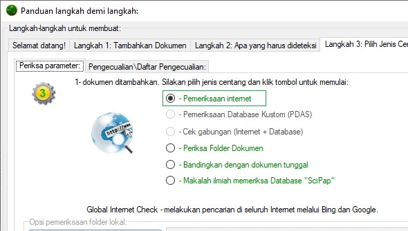 Pemeriksaan Internet Global