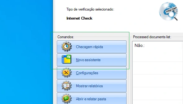 Verificação rápida vs início avançado