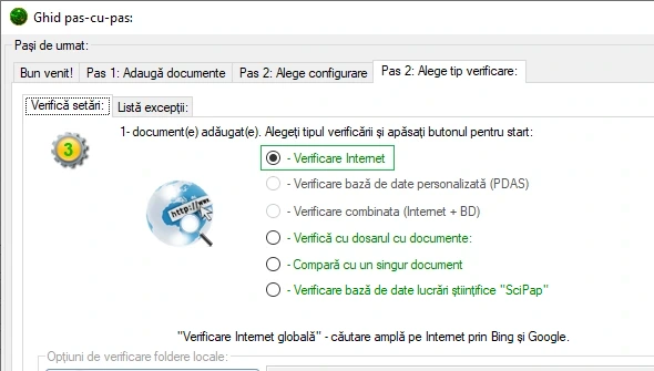 Verificare globală a internetului