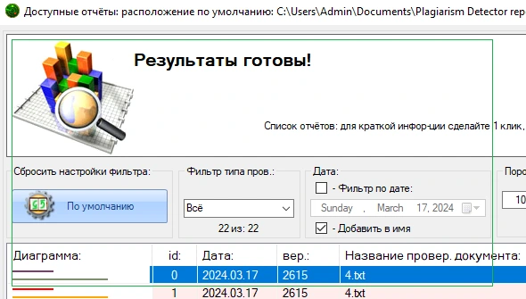 Менеджер отчетов об оригинальности